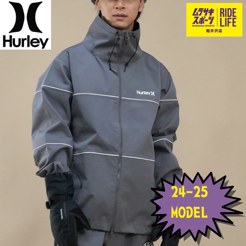 ムラスポ公式 HURLEY ハーレー HBC SNOW TRACK JACKET IST Mサイズ 24-25 メンズ スノーウエアー スノーボード 30％OFF