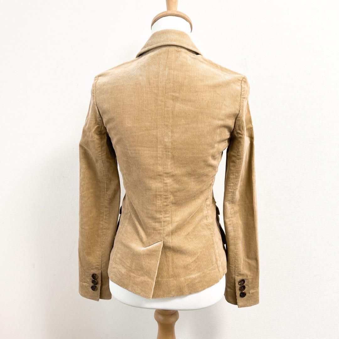 極美品 theory セオリー コーデュロイ ジャケット ベージュ 綿 XS 