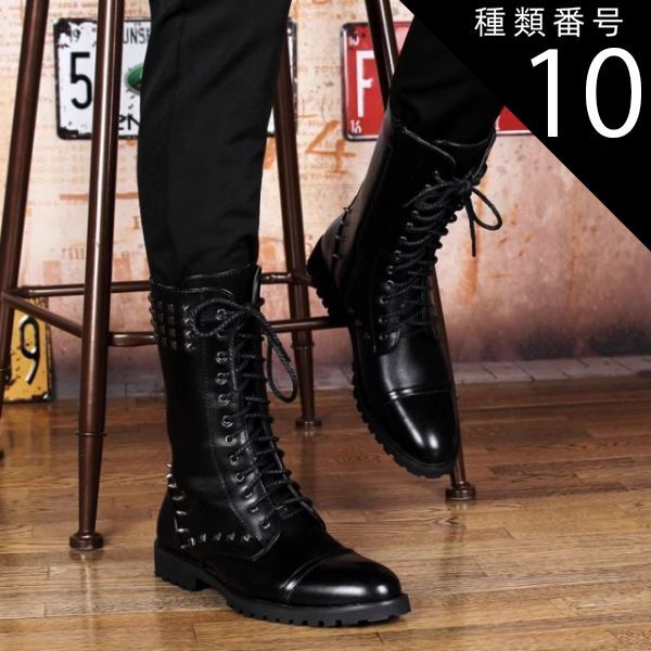 新作♪GUCCI GG ベルト付き レザー ブーツ ラグソール (GUCCI