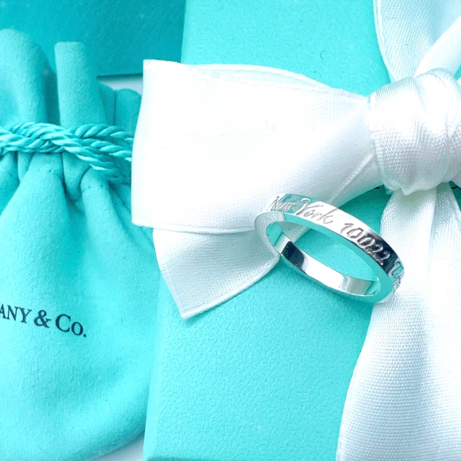美品✨Tiffanyティファニーノーツリング ナロー指輪シルバー925