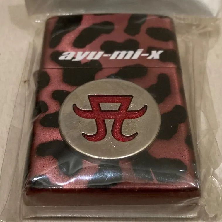 浜崎あゆみayu-mi-x ヒョウ柄 黒ピンク レアカラー オイルライター