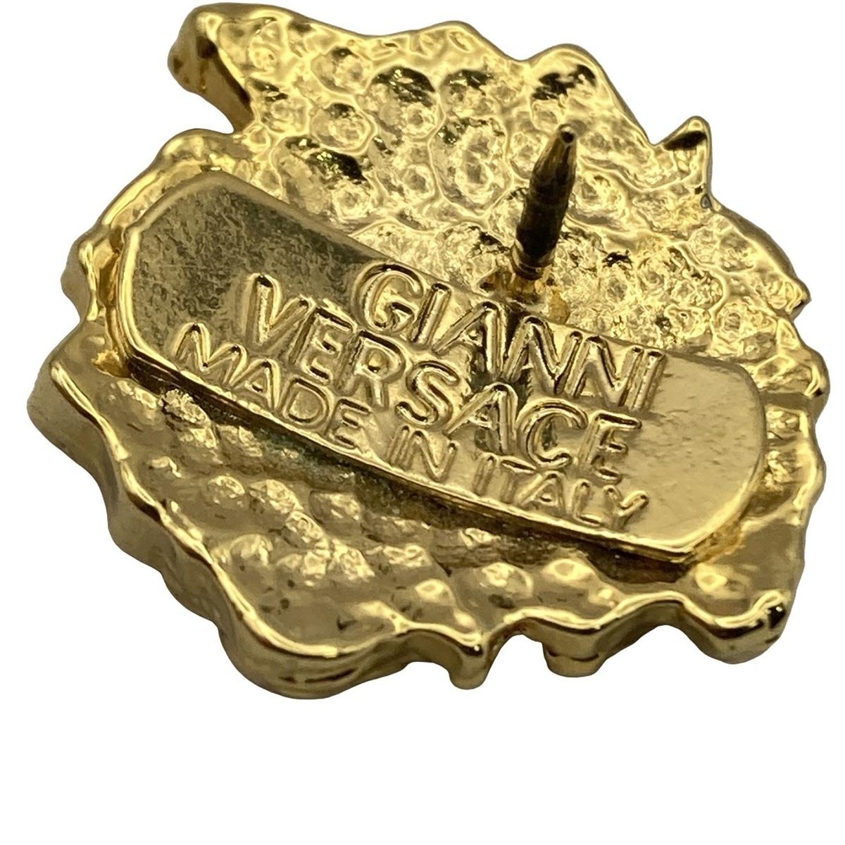 GIANNIVERSACE(ジャンニヴェルサーチ) ブローチ美品 - ゴールド