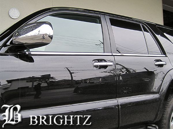 ハイラックスサーフ　サイドアッパーモール ハイラックスサーフ 210 215 ステンレスメッキウィンドウモール