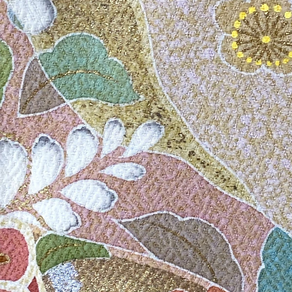 草花 金銀彩