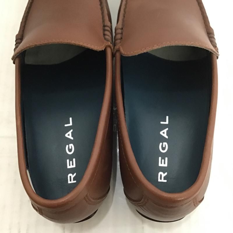 【美品】リーガル REGAL ドライビングシューズ【26】56HR ブラウン リーガル REGAL メンズ カジュアルシューズ 56HR AF スリッポン