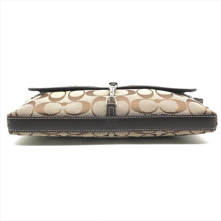美品 COACH コーチ シグネチャー ショルダー バッグ キャンバス