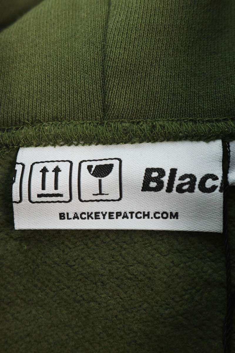 ブラックアイパッチ BEPSS21EI06 APHRODITEGANGロゴ刺繍パーカー  