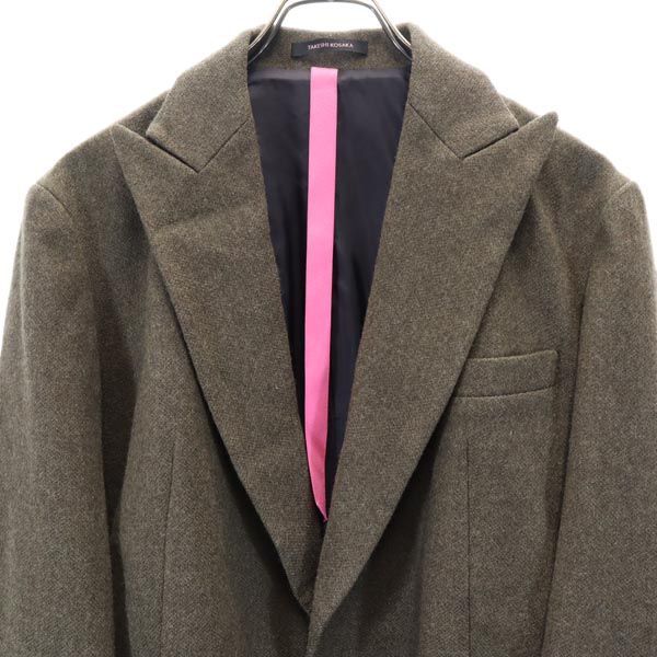 タケシコウサカ ワイズ ピンクレーベル ウール チェスターコート 2