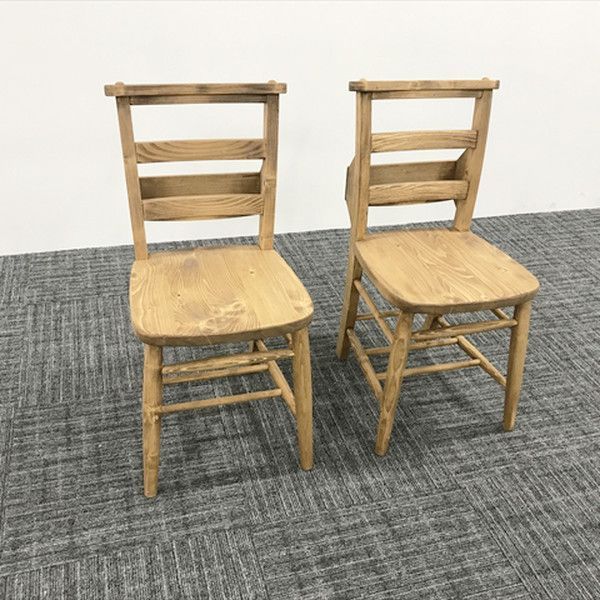 未使用品 アウトレット】ダイニングチェア 2脚セット 肘無