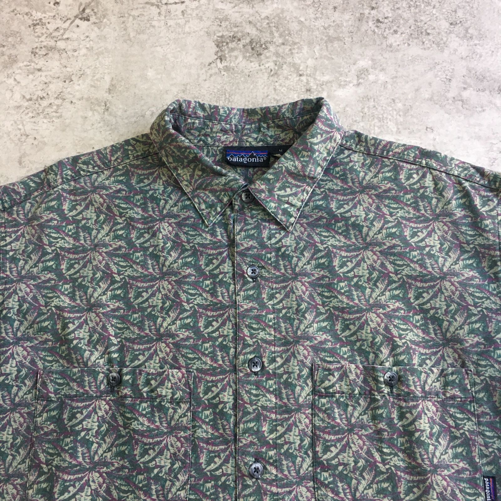 90s patagonia Botanical Pattern Long sleeve shirt パタゴニア ボタニカル柄シャツ 長袖シャツ