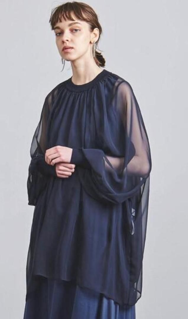 495t*HYKE ハイク シアー シフォン カットソー - メルカリ