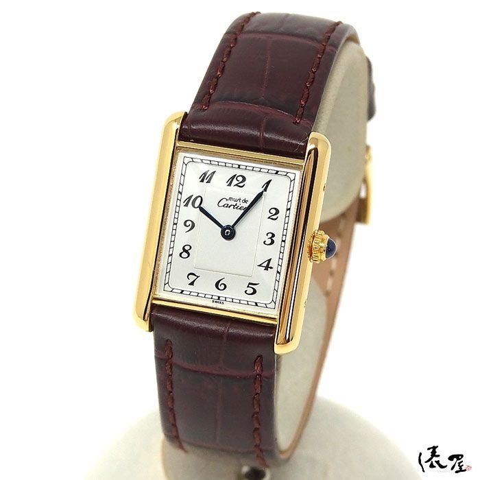 極美品✨ カルティエ マスト タンク ✨ ヴィンテージ  レディース  腕時計キレイです文字盤