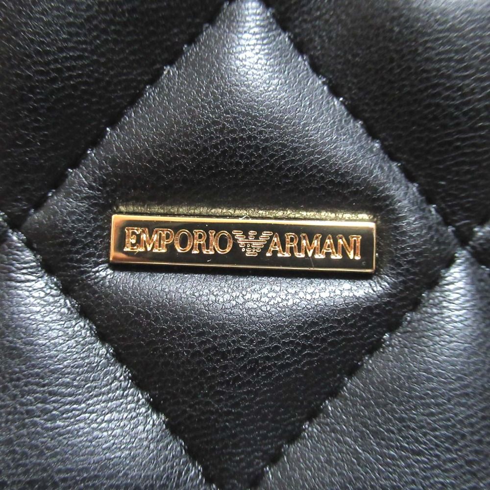 美品 EMPORIO ARMANI エンポリオアルマーニ レザー キルティング 