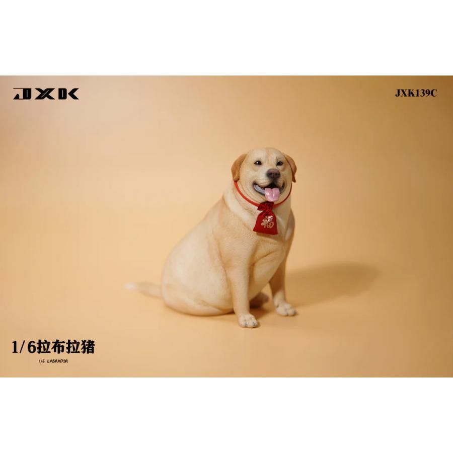 1/6サイズ 太っちょの黄ラブ イエロー ラブラドール レトリーバー犬 