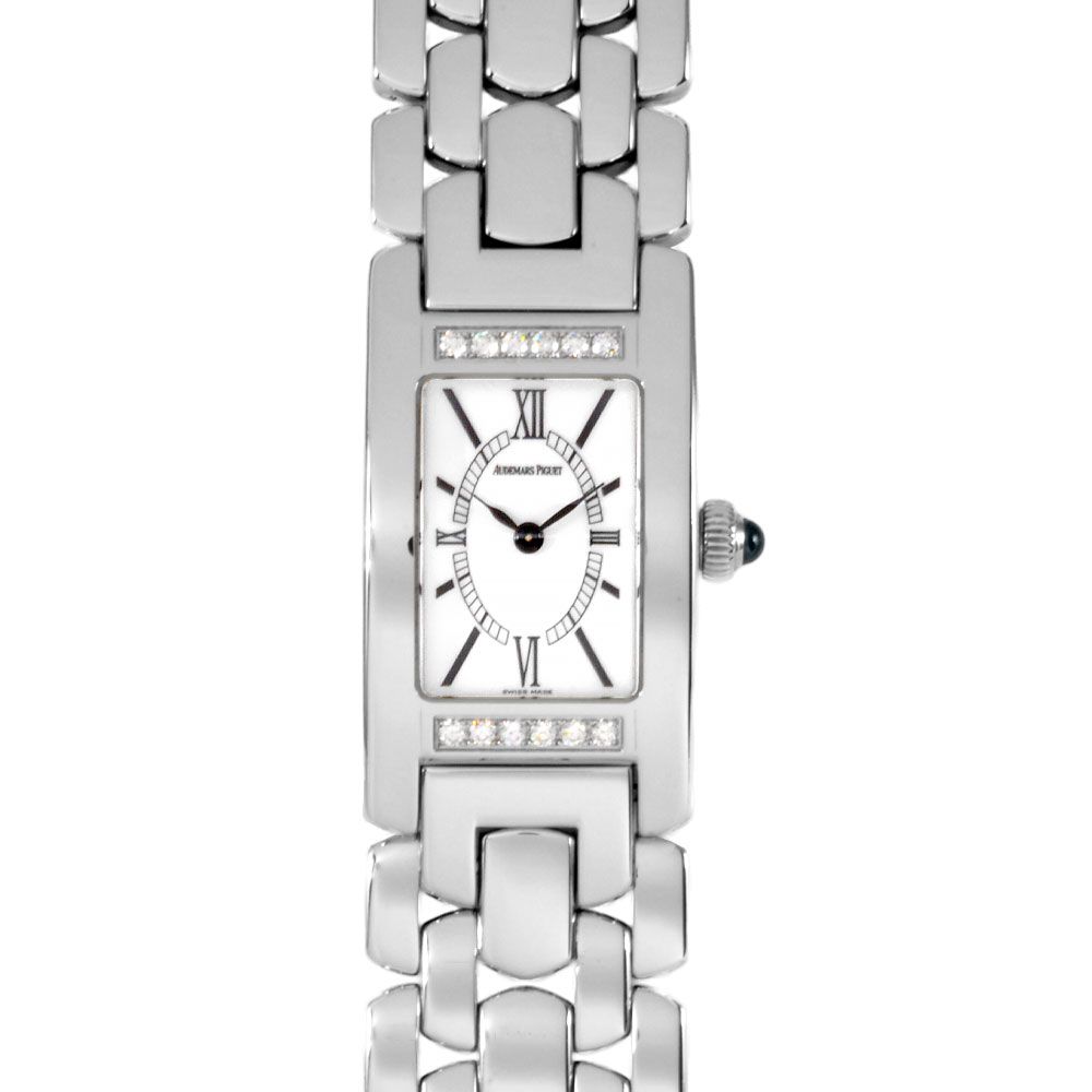 オーデマピゲ AUDEMARS PIGUET 67259ST.Z.1156ST.01 プロメッセ promesse E番 腕時計 ホワイト文字盤 クォーツ ダイヤモンド レディース