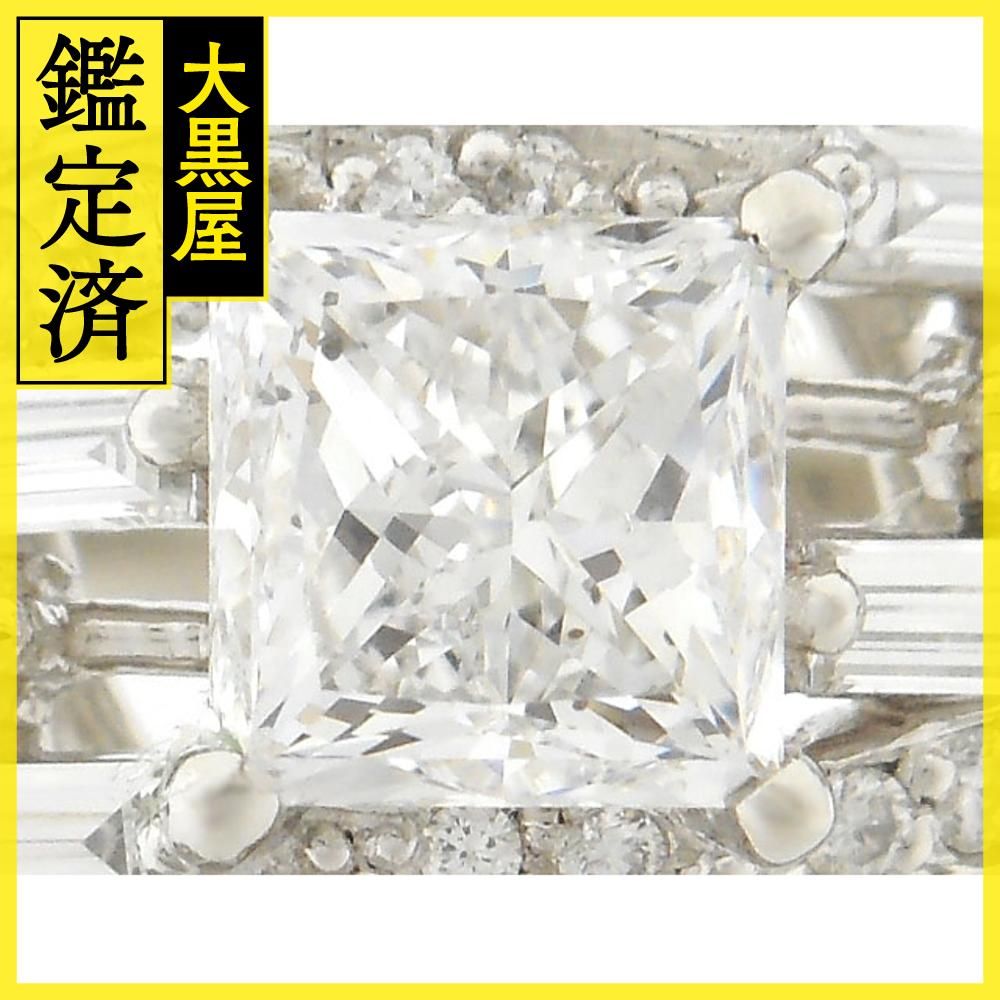 JEWELRY　ダイヤモンド　リング　PT900　プラチナ　D1.024ct　D0.55ct　7.6g　11号　鑑定書　2147200481807　 【200】