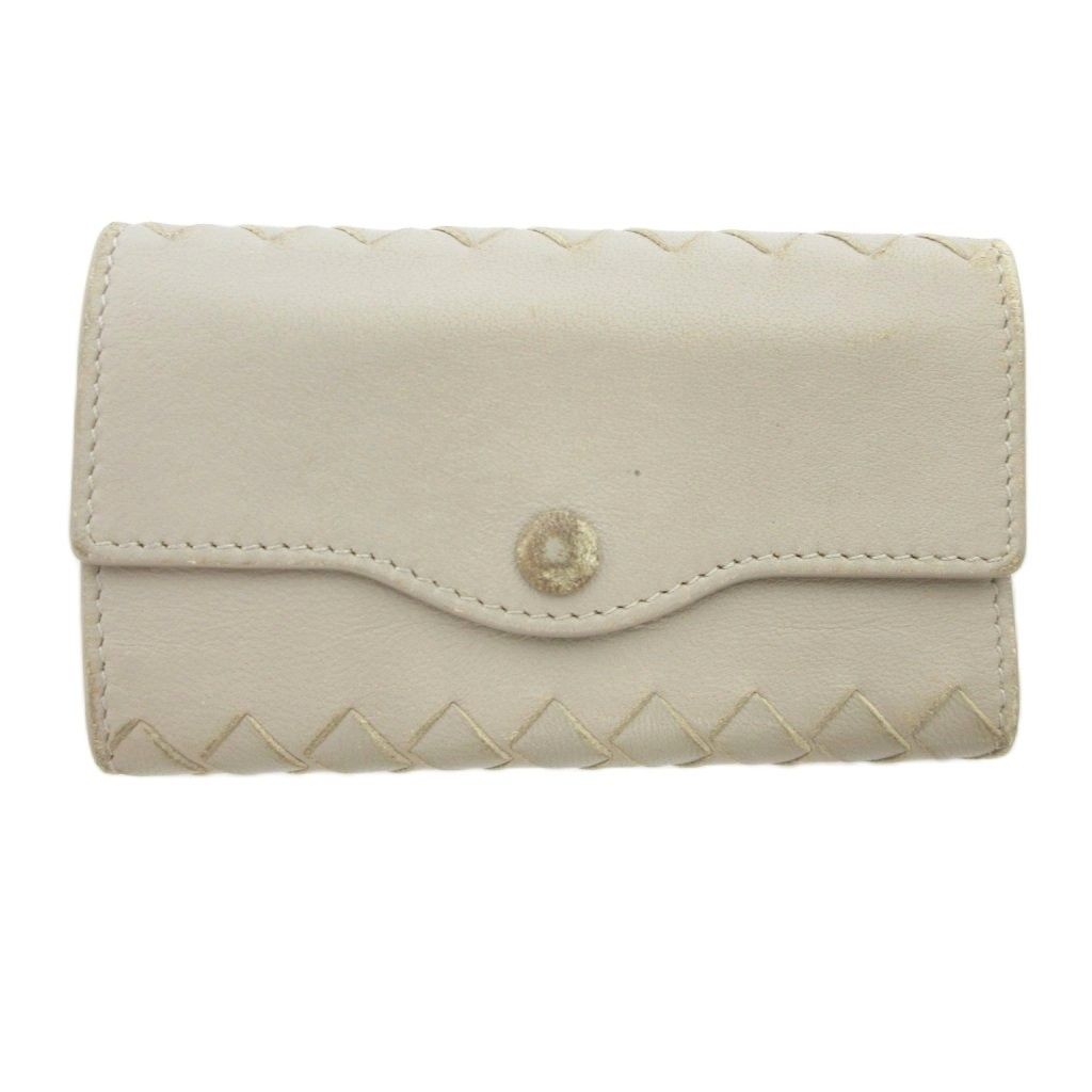 美品BOTTEGA VENETA 6連キーケース マキシイントレチャート グレー ボッテガヴェネタ BOTTEGA VENETA イントレチャート 6連キー