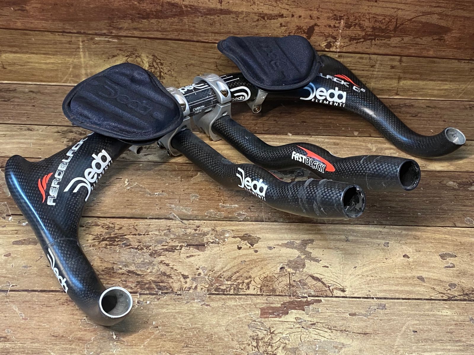 HS193 デダ Deda AERO BLACK カーボン ブルホーンハンドル DH