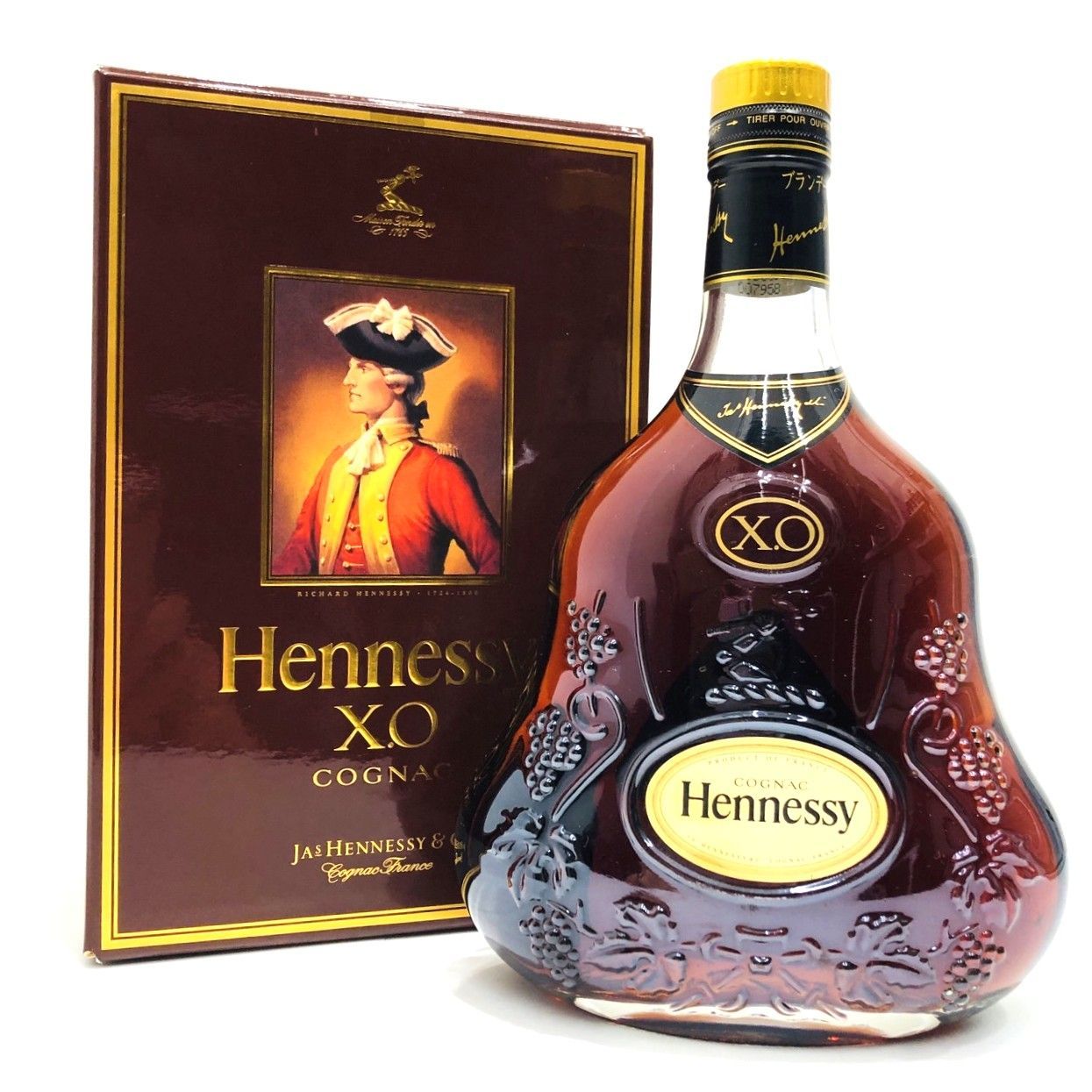 古酒 並行 Hennessy ヘネシー XO 黒キャップ 箱付き 6点セット 古酒 並行