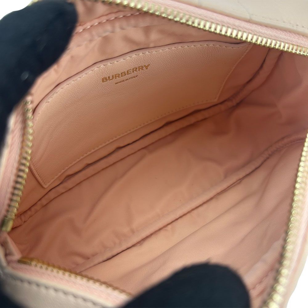中古】美品 バーバリー ショルダーバッグ ミニローラ カメラバッグ 