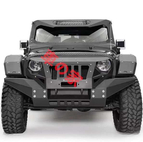 JEEP ジープ 07-17 牧馬人 JK 用 フルサイズ アーマースタイル フロントバンパー カスタムガード 売れ筋商品 ZZ520