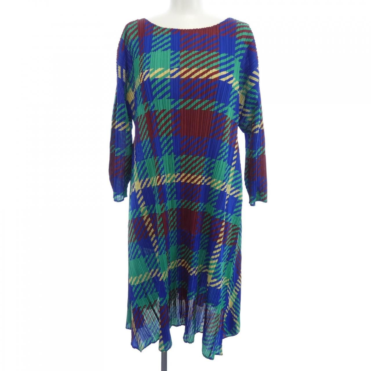 プリーツプリーズ PLEATS PLEASE 2014 チェック PP43-JH685 7569085 ワンピース