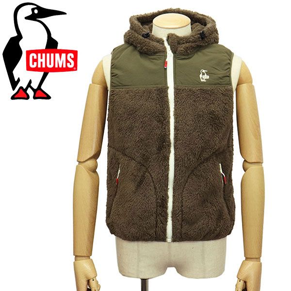 CHUMS (チャムス) CH04-1244 Elmo Fleece Vest エルモ フリースベスト 全2色 CMS040 B055BrownxKhaki M