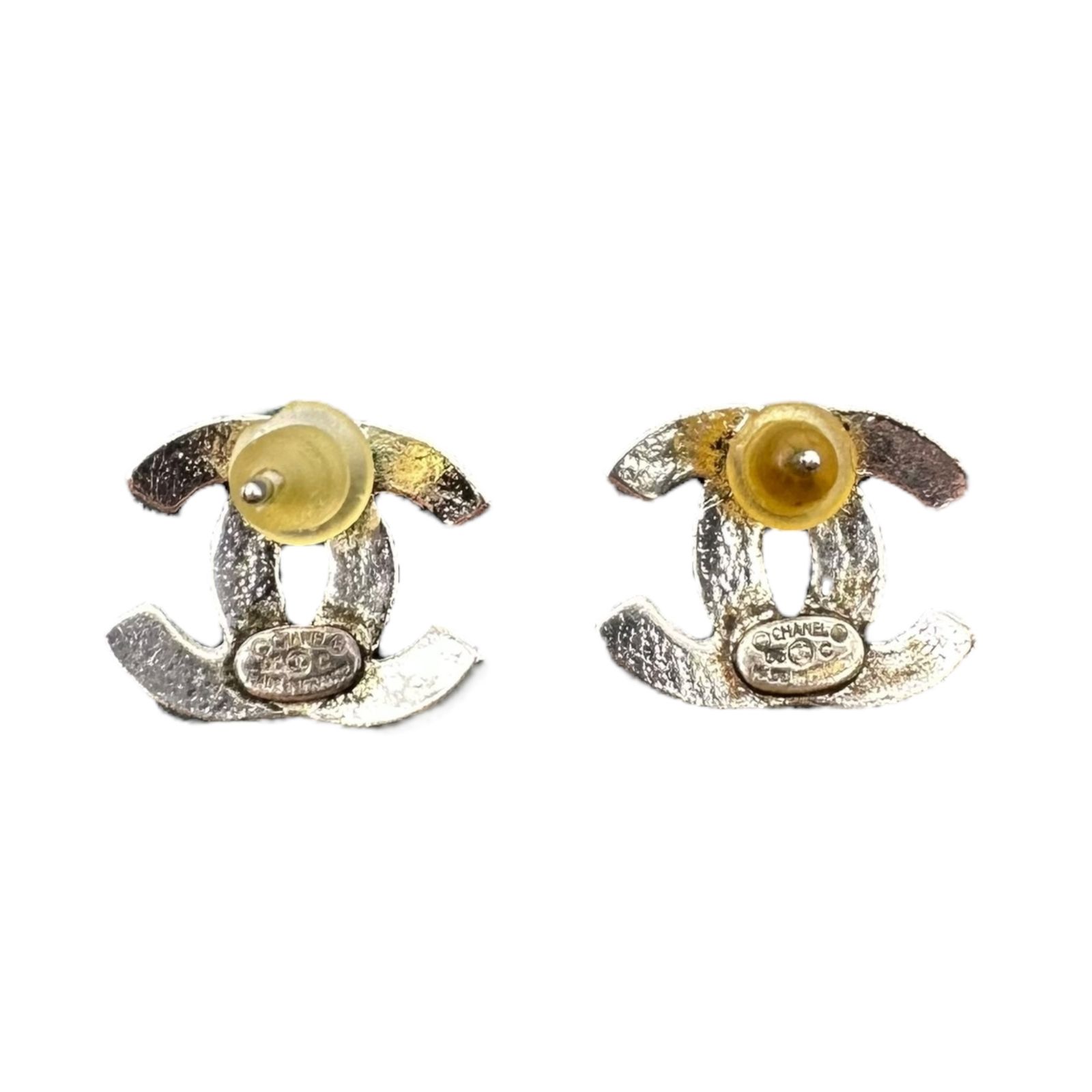 CHANEL(シャネル) Rhinestone Coco Mark Pierced Earrings ライン 