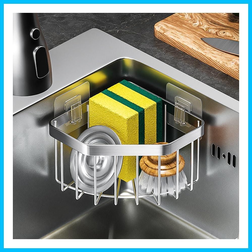 人気商品 スポンジラック 壁掛け シンク スポンジホルダー スポンジ置き キッチン キッチン 洗剤置き 防錆 水切りラック スポンジ置き キッチン 収納 ステンレス キッチン用品 収納ラック