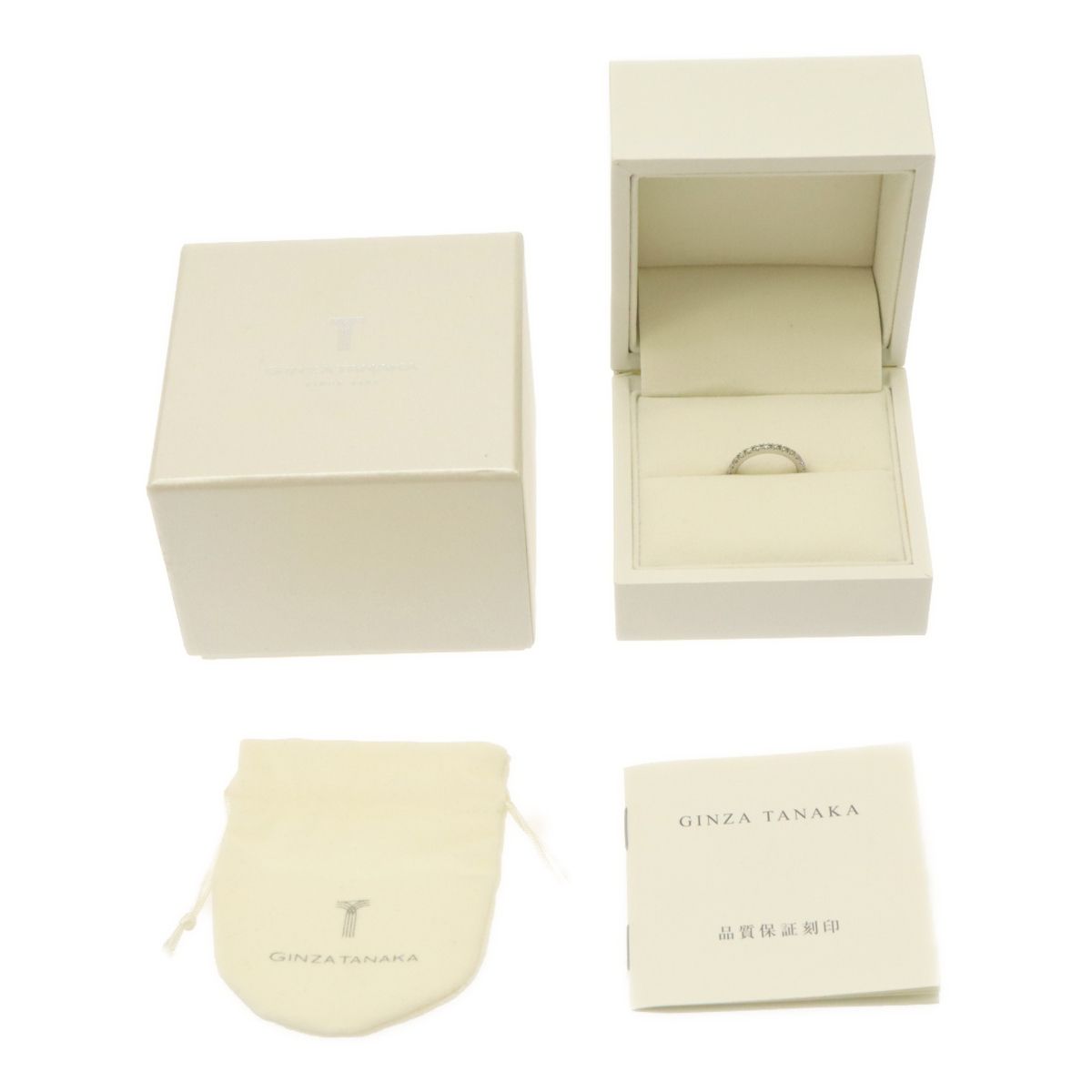 VSクラス❗️現行品❗️D0.41CT✨銀座田中❗️プラチナエタニティダイヤリング GINZA TANAKA 銀座田中 田中貴金属 Pt950 プラチナ ダイヤ0.17ct