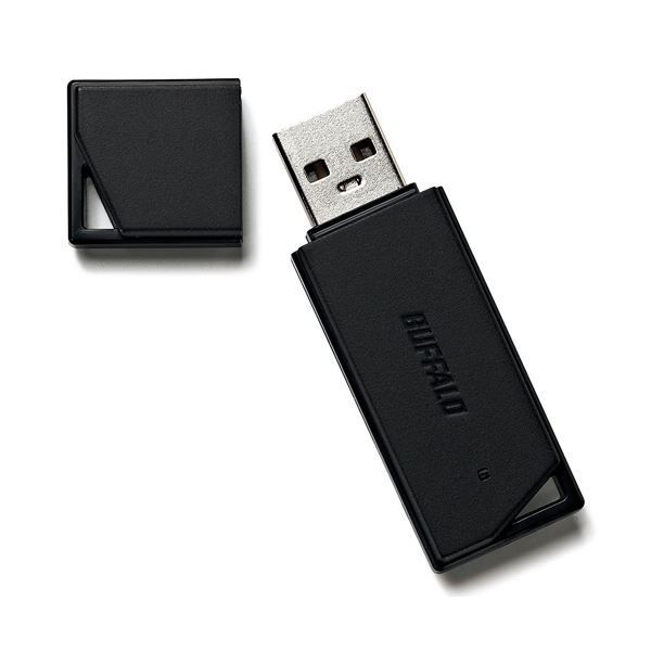 まとめ バッファローUSB2.0 どっちもUSBメモリー 64GB ブラック RUF2-KR64GA-BK 1個 ×3セット