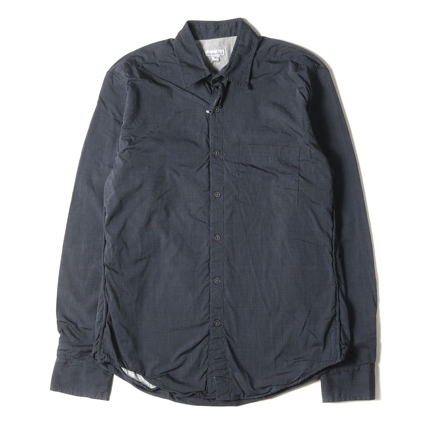 古着 アロハシャツ ワンポイント刺繍 パイナップル柄シンプル ゆるだぼ