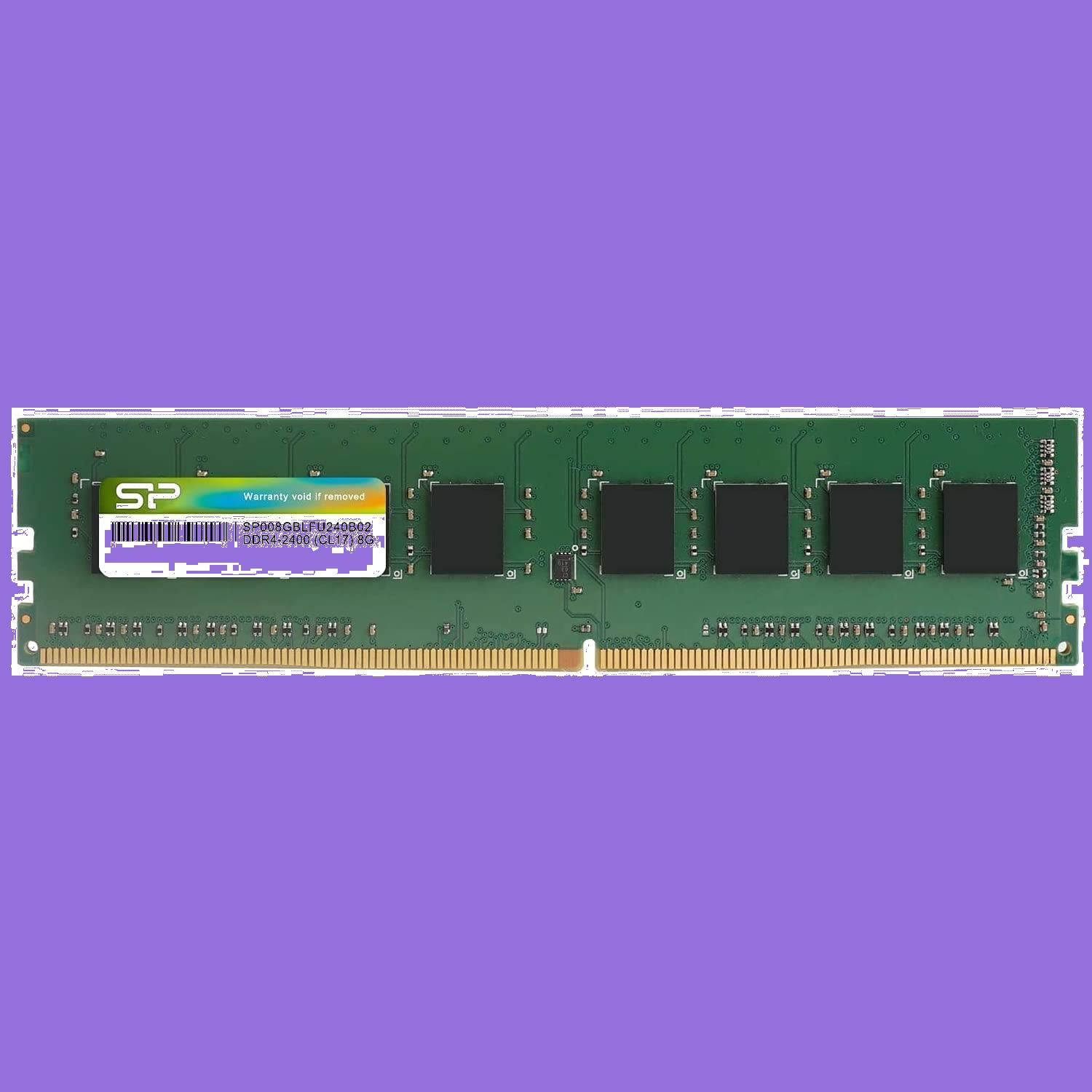 8GB×1枚 DDR4-2400PC4-19200 288Pin 1.2V デスクトップPC用メモリ CL17 シリコンパワー SP008GBLFU240B02