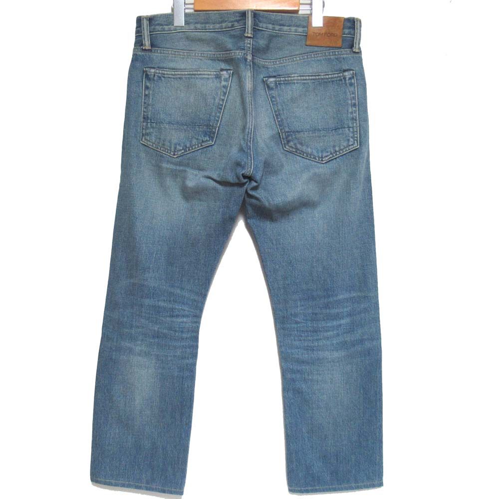 美品 THOM FORD トムフォード ボタンフライ ストレート デニムパンツ 