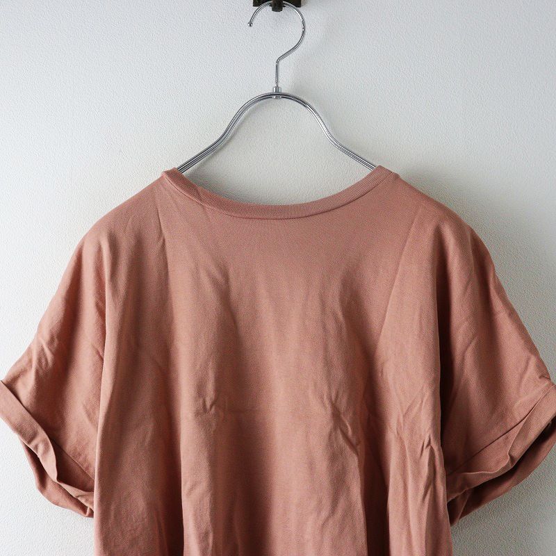 handvaerk 60/2 CREW NECK WIDE T-SHIRTピンク handvaerk | 60/2 クルーネック ワイドTシャツ SOLID WOMEN（T