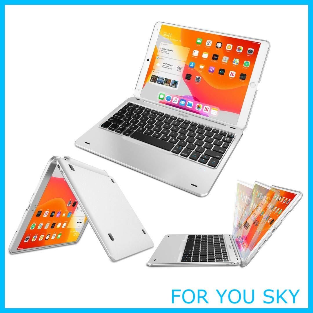 【数量限定】iPad 10.2インチ(第9世代、2021)用キーボード Arteck超薄型Bluetoothキーボード フォリオケースカバー スタンド付き Apple iPad 10.2第九世代2021 / 第八世代2020 / 第七世代2019に対応 13