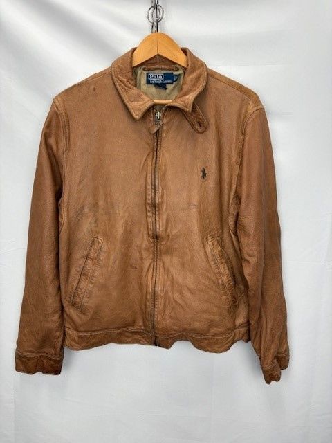 90年代 POLO by RALPH LAUREN レザージャケット ドリズラー