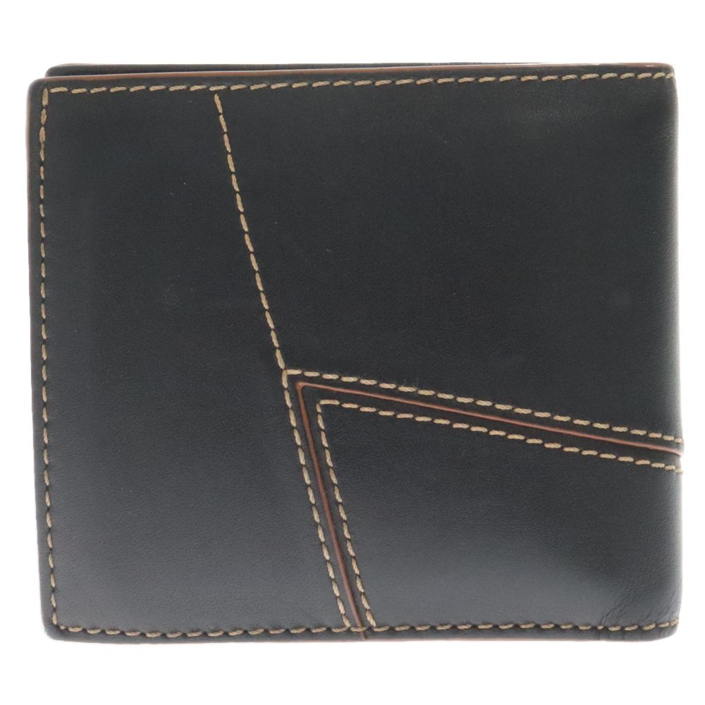 LOEWE (ロエベ) Puzzle Stitches Bi-Fold Coin Wallet C510118X01-1100 パズルステッチ コイン  ウォレット 折り畳み財布 ブラック - メルカリ