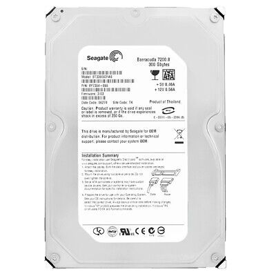 Hard Drive Seagate 300GB ST3300831AS 8MB SATA I 3.5