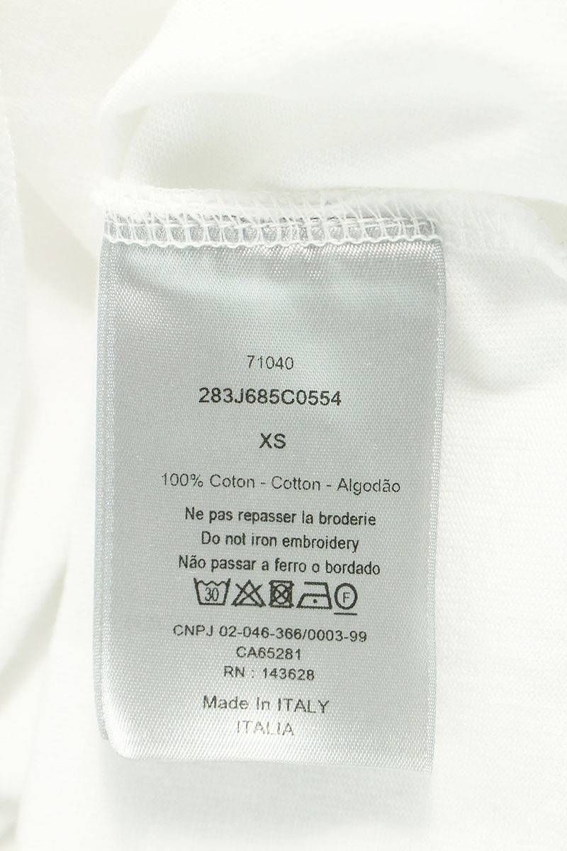 ディオール 22AW 283J685C0554 カクタスジャックロゴ刺繍Tシャツ ...