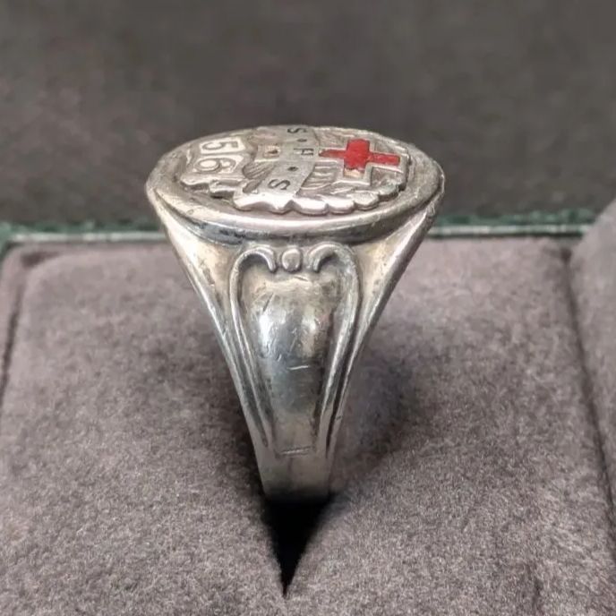 スターリングシルバー925 1956年 16号 カレッジリング SHS