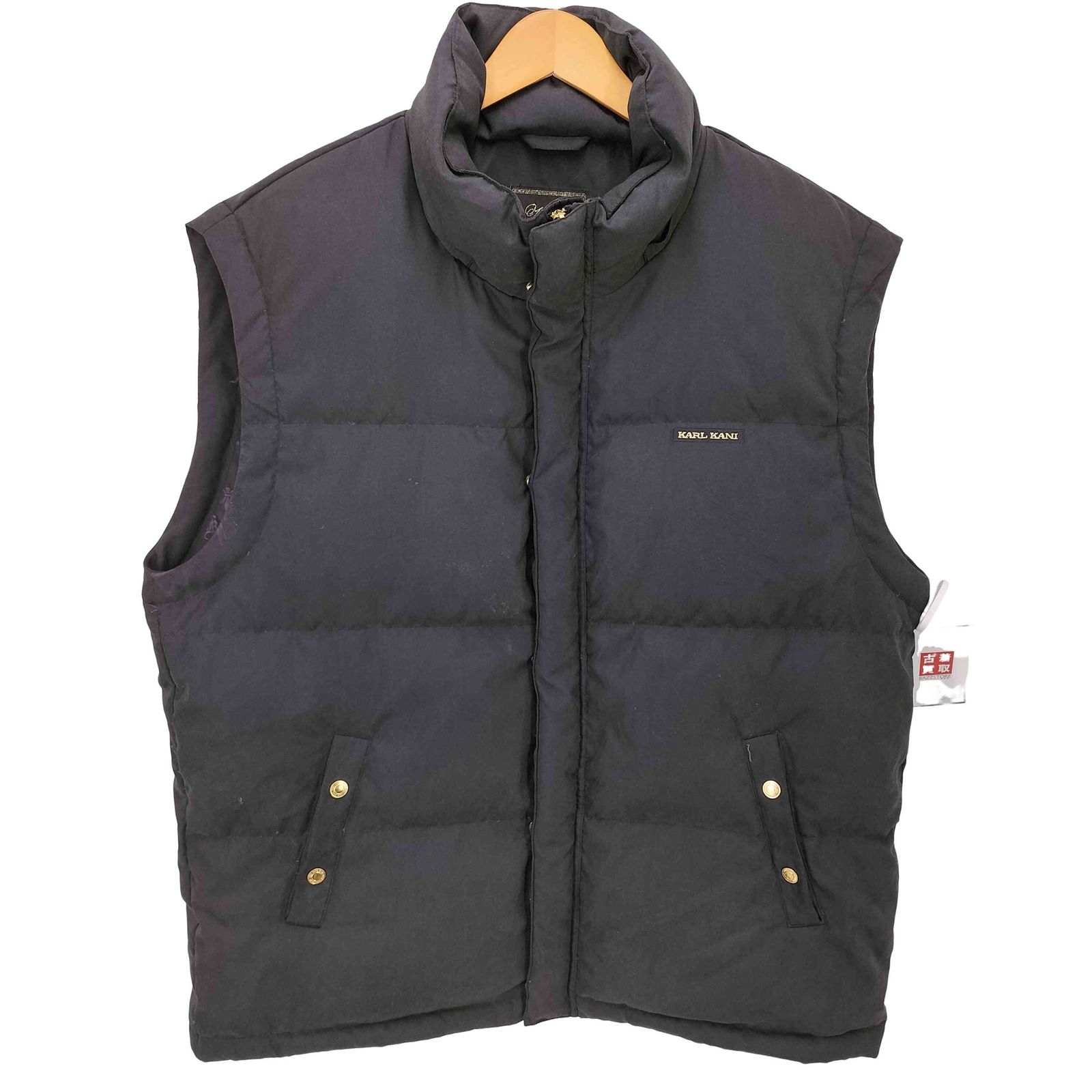 karlkaniダウンベスト カールカナイ Karl Kani 24AW Down Vest 撥水 ボリュームネック