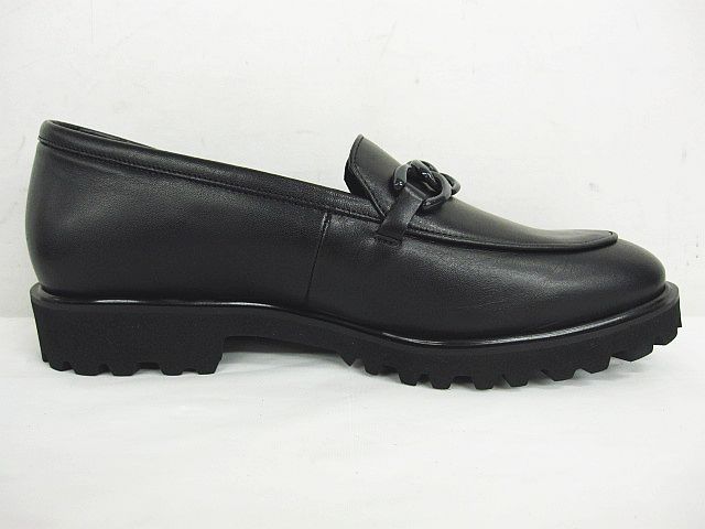 美品 HIMIKO 卑弥呼 トラックソール チェーンローファー 黒