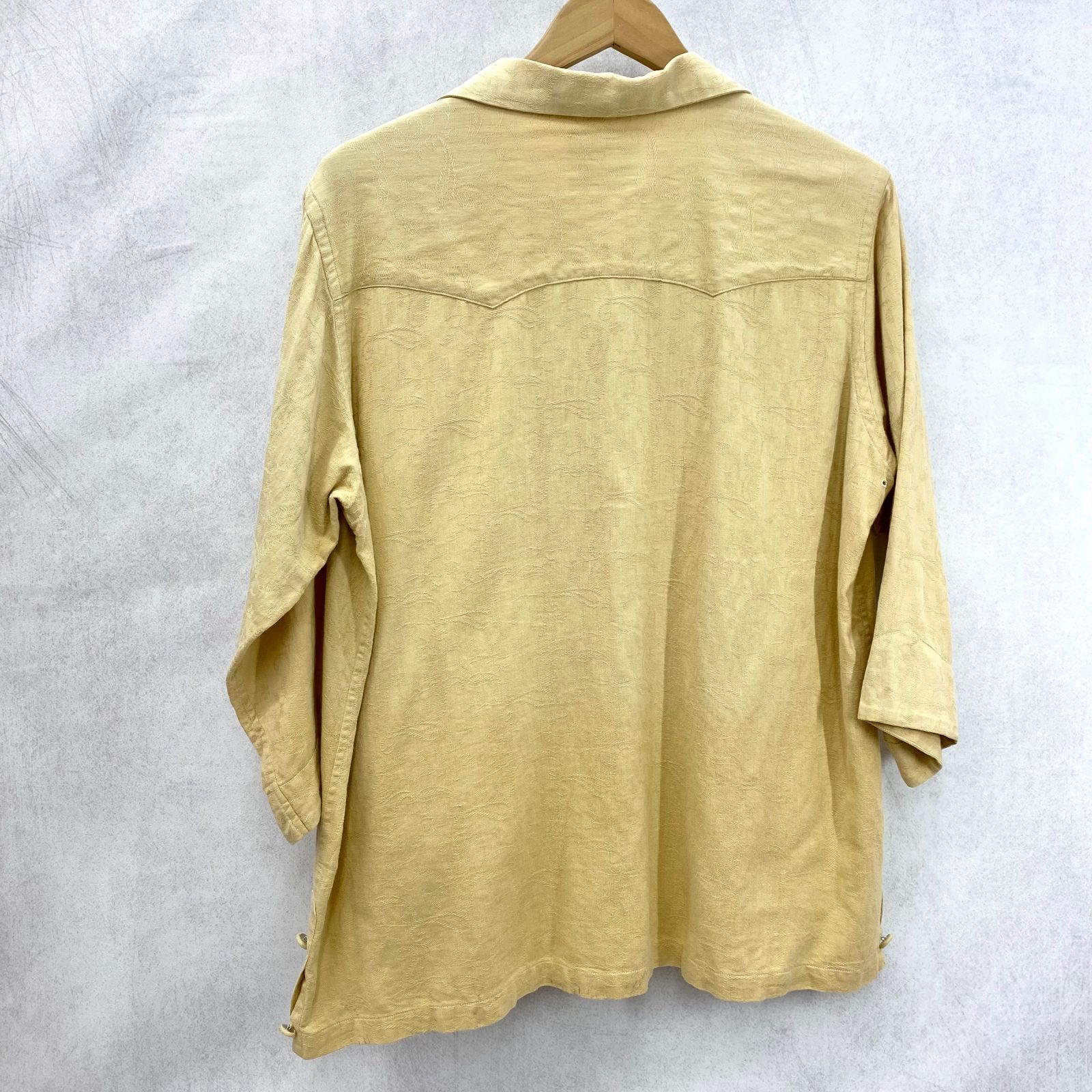 Needles シャツ ベージュ Needles オープンカラー シャツ ウエスタン トップス S ベージュ