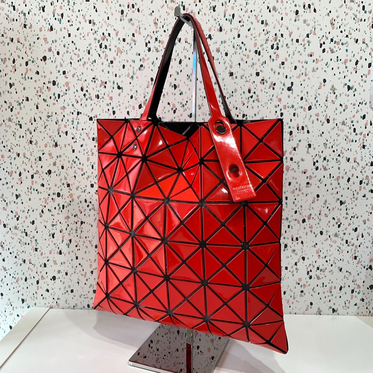 BAO BAO ISSEY MIYAKE バオバオ イッセイミヤケ トートバッグ レッド