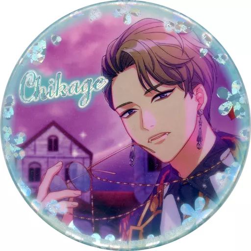 中古】バッジ・ピンズ 卯木千景 ホログラム缶バッジ～shine flower