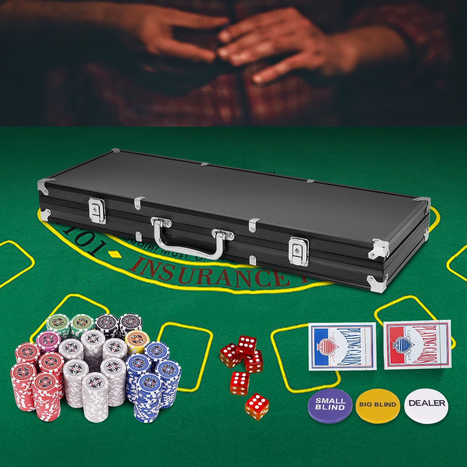 ポーカーチップセット アルミケース付き　MGM Amazon | MRC 300ピース アルティメットポーカーチップセット