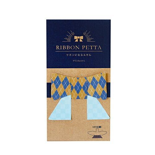 まとめ アオトプラス ふせん RIBBON PETTA アーガイル K-RIB-1-03 ×30セット