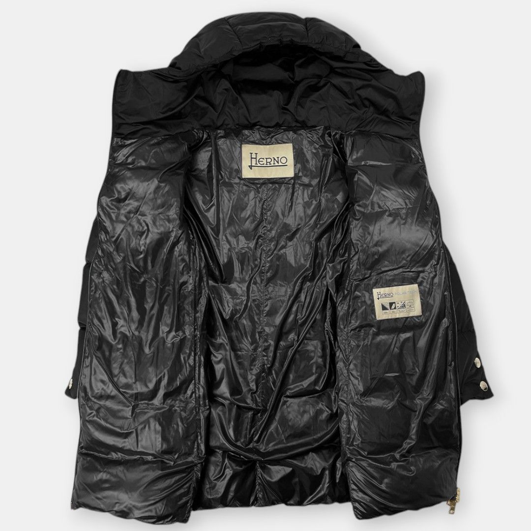 HERNO 22AW サテン Aライン シェイプ ラゾ ダウンコート 42 - メルカリ