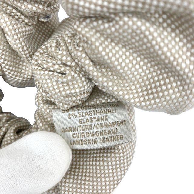 HERMES エルメス シュシュ クラウディア プラン・エア デゼール／ナタ  